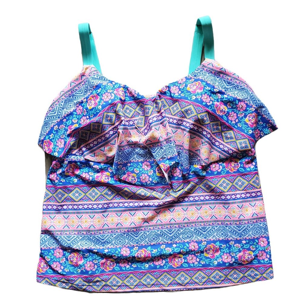 Malibu Dream Girl Womans Swim Top Size 2 Vanity Lg